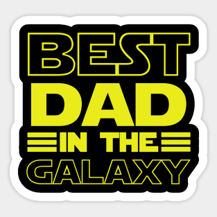 Best Dad in the Galaxy Sticker